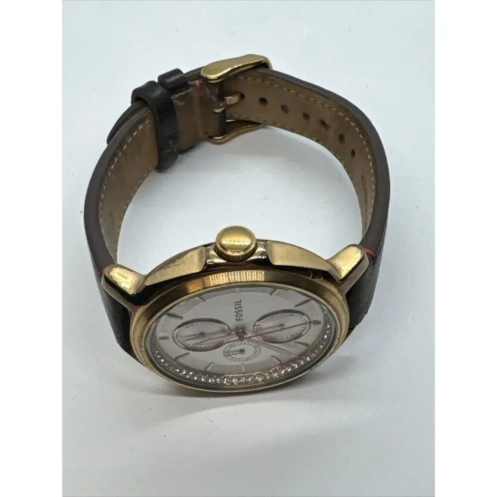 Fossil Chelsey ES3594 Women's Brown Leather Analogue Dial Quartz Watch JNA364